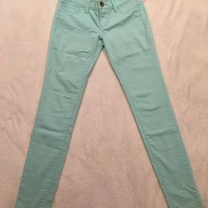 Mint skinny jeans
